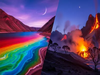 Colour-Changing Lakes and Burning Mountains: The Planet’s Most Surreal Natural Wonders