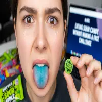 Eating Sour Candy Without Making a Face Challenge