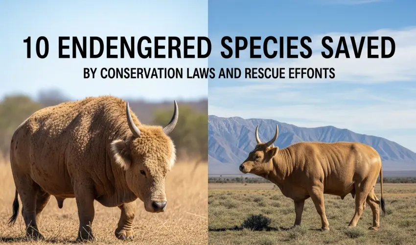 10 Endangered Species Saved by Conservation Laws and Rescue Efforts